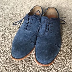 Suede oxfords